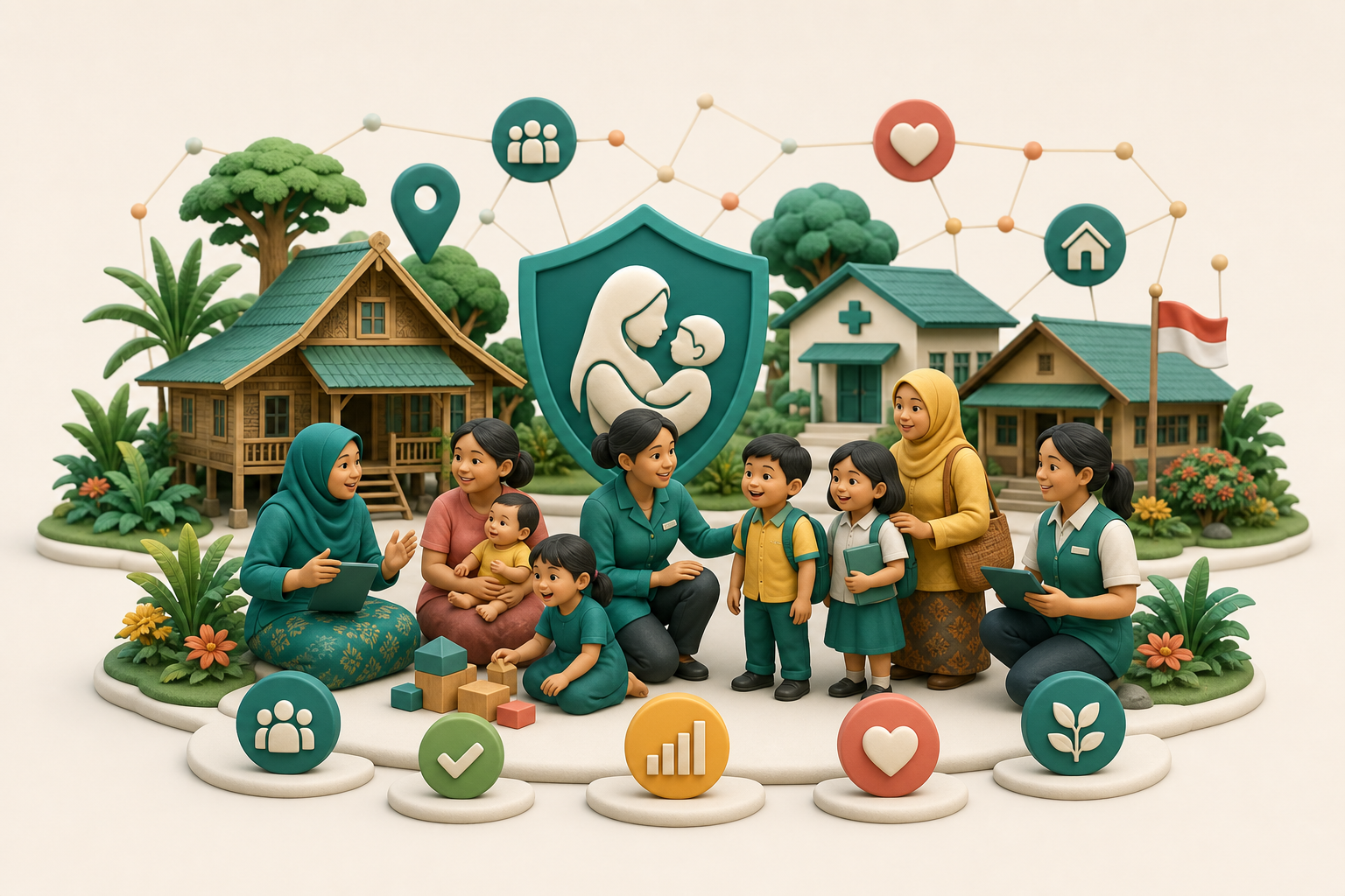 Ilustrasi Desa Ramah Perempuan dan Peduli Anak